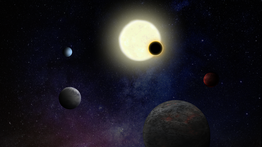 Exoplanet system artwork